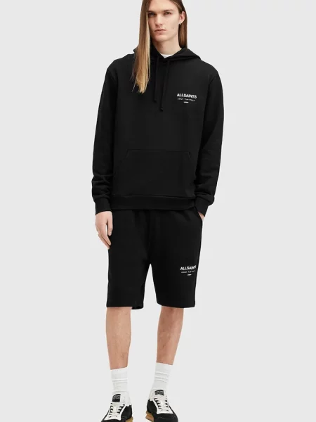 Къс панталон AllSaints UNDRGRND SWEATSHORT черно