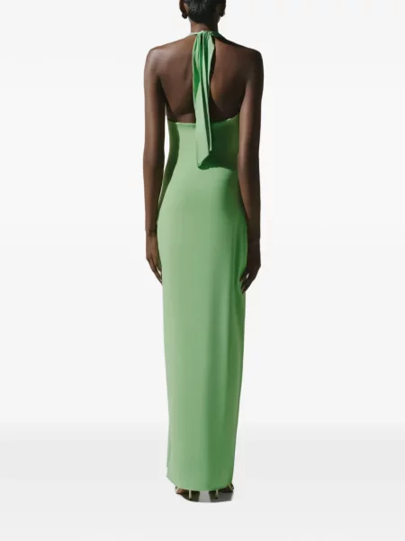 Rochie maxi Baobab cu volane verde
