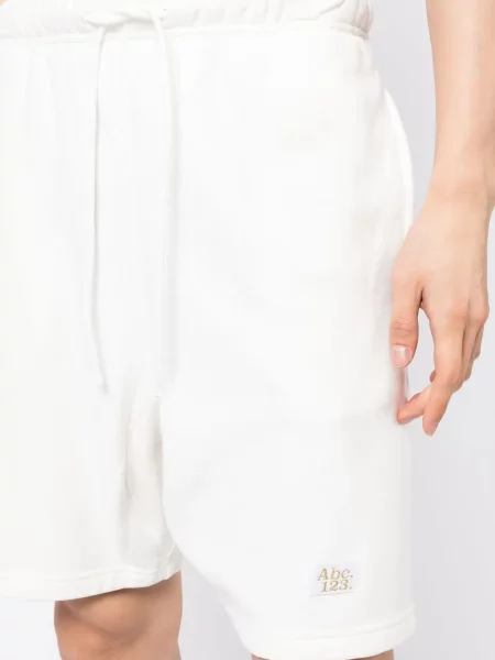 Pantaloni scurți Advisory Board Crystals de cristal alb