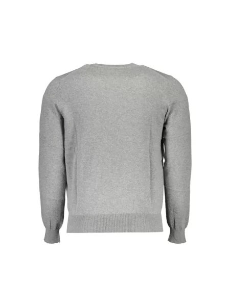 Haftowany sweter North Sails z dżerseju szary