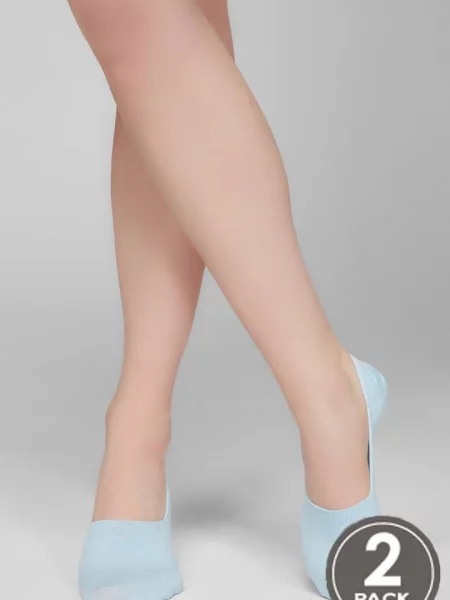 Подследники 2 штуки SNEAKER COTTON HIGH SILICONE блакитні