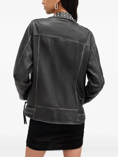 Gulerat geacă Allsaints cu tepi negru