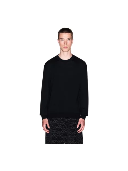 Sweter Armani Exchange wełniany czarny