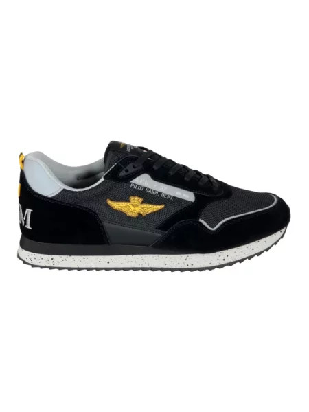 Sneakersy Aeronautica Militare czarne