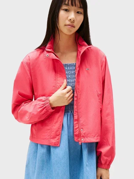 Джинсовая куртка Tommy Jeans розовая