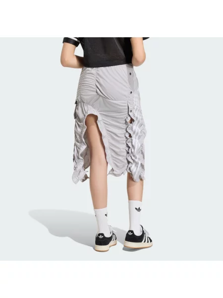 Spódnica Adidas z falbankami szara