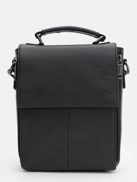 Кожаная сумка через плечо Ricco Grande черная