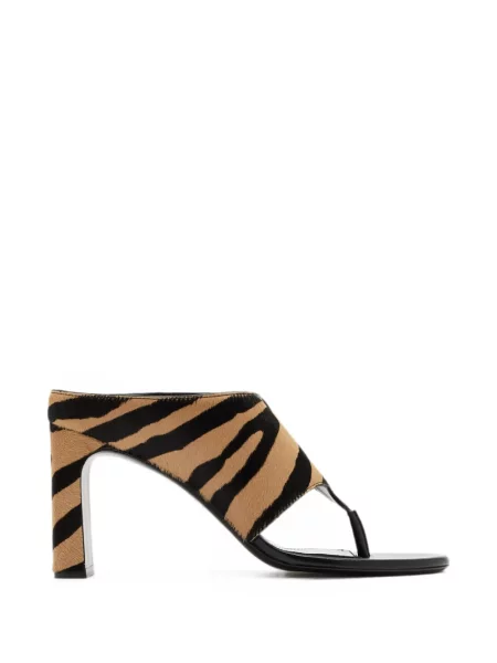 Chiloți tanga Stuart Weitzman cu imagine cu dungi de tigru