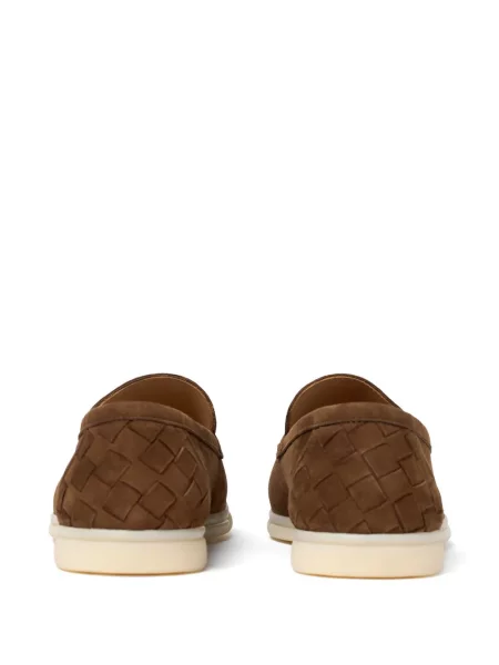 Pantofi loafer Scarosso din piele de căprioară maro