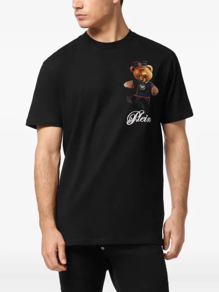Tricou Philipp Plein cu imagine teddy negru