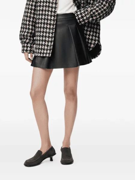 Mini fusta plisata Loewe plisată negru