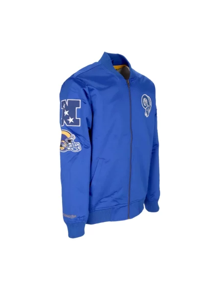 Kurtka bomber Mitchell & Ness niebieski