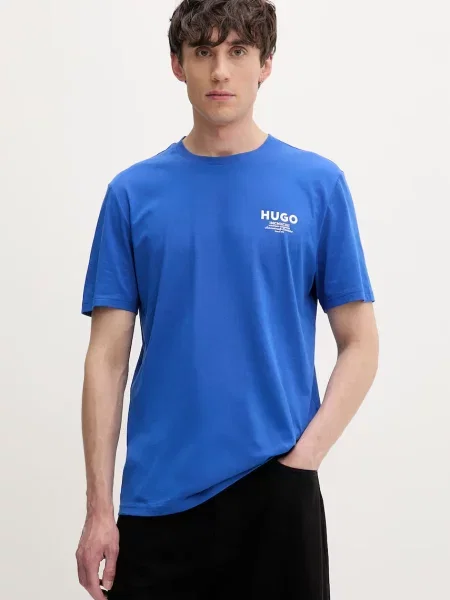HUGO Blue T-shirt Nesptee niebieska