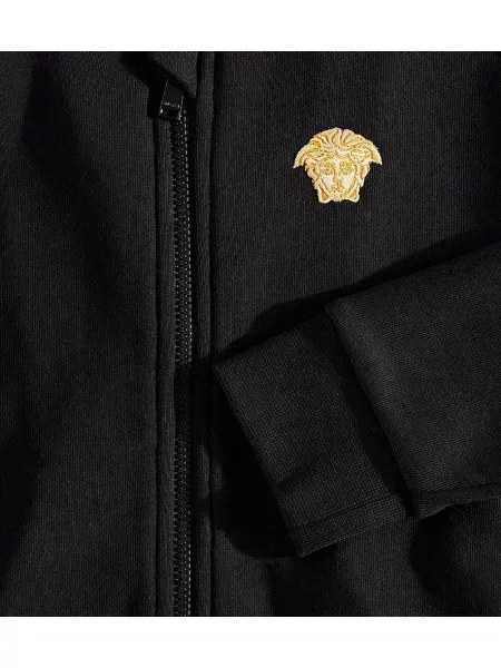 Vesta na patentni zatvarač Versace crna