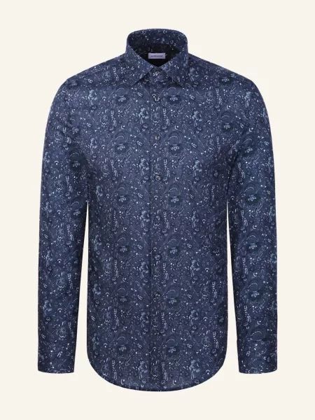 Seidensticker Koszula Biznesowa O Kroju Slim Fit grau szara