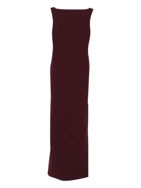 Rochie maxi Solace London fără mâneci de costum roșu