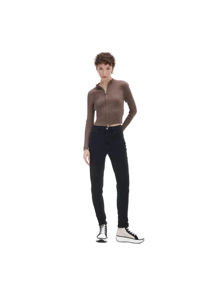 Джинсы мом Cropp черные