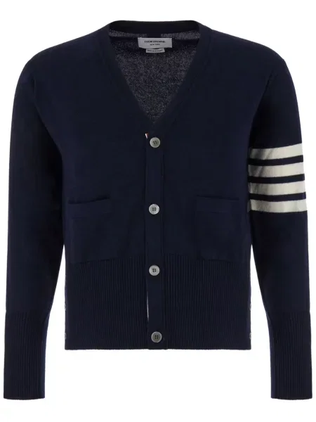 Cardigan Thom Browne din cașmir albastru