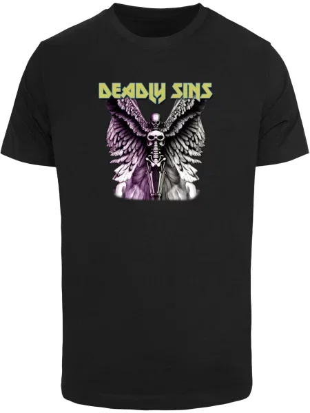 Mister Tee Póló Deadly Sins vegyes színek fekete
