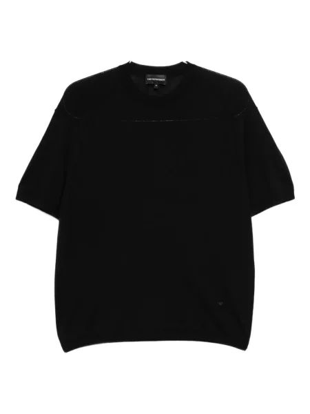 Tricou Emporio Armani scurt negru