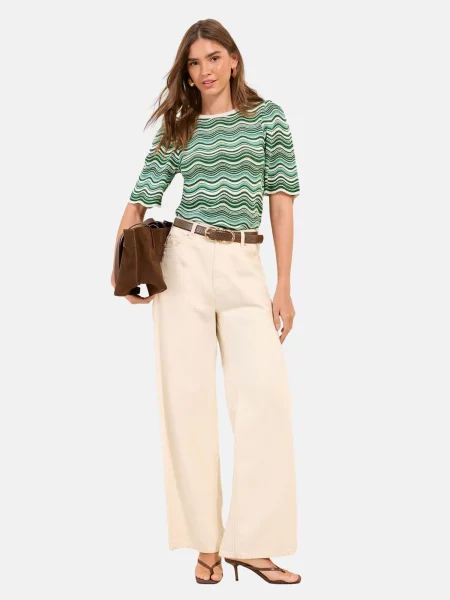 Friends Like These Pulover cyan / verde pin / verde deschis alb