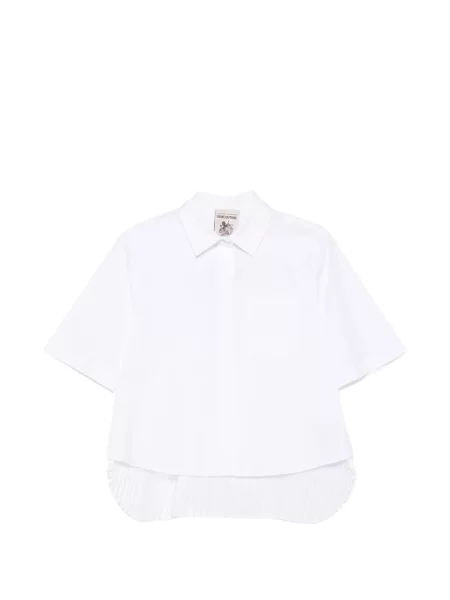 Koszula Semicouture plisowana biała