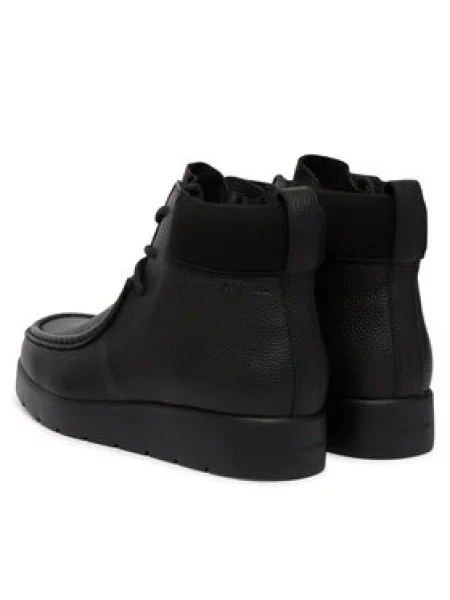 Šnurovacia obuv Calvin Klein Hybrid City Lug Mid Boot F Lth čierna