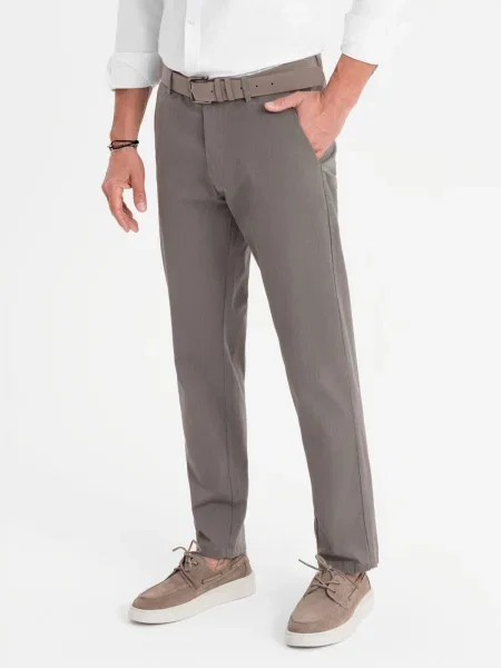 Pantaloni chino Ombre alb
