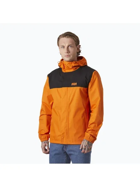 Мъжко яке за дъжд Helly Hansen Vancouver orange peel оранжево