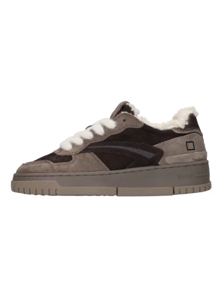 Sneakersy D.a.t.e. skórzane brązowe