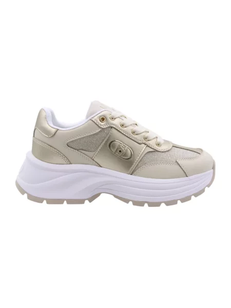 Sneakersy Liu Jo skórzane żółte