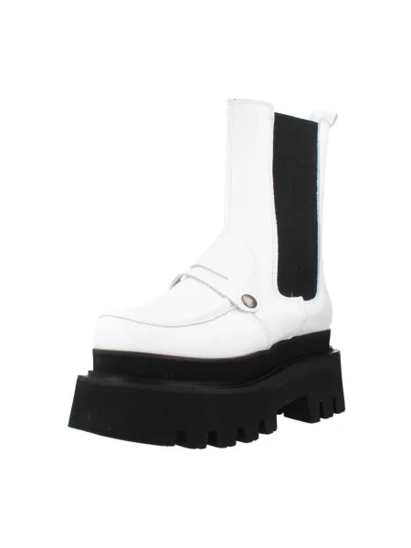 Pantofi Yellow alb