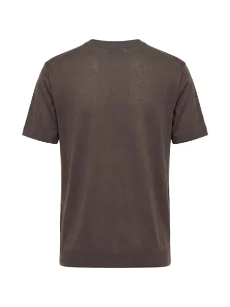 Tricou Altea de in cu decolteu rotund maro