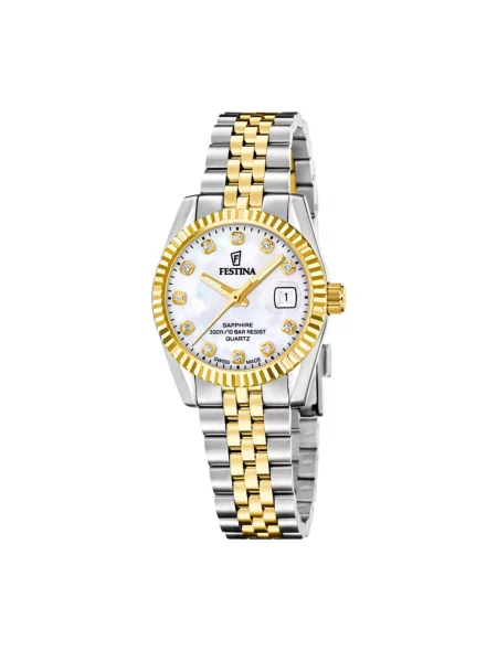 FESTINA Analogové hodinky Date watch Classics Swiss Made stříbrná