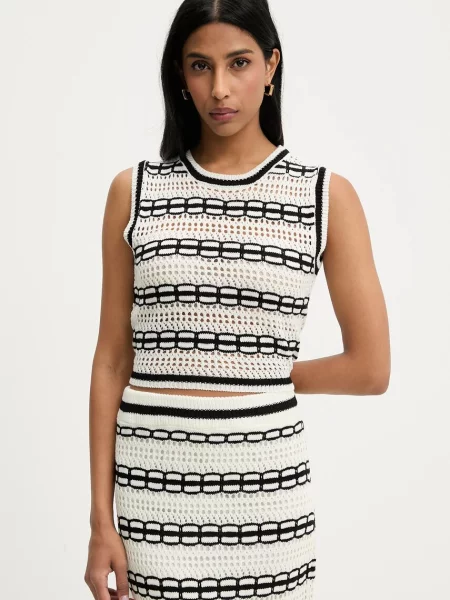 Answear Lab top i spódnica biały