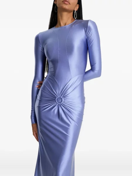Rochie maxi Moos Studio până la genunchi de costum violet