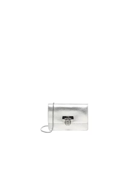 Torebka crossbody V73 skórzana szara