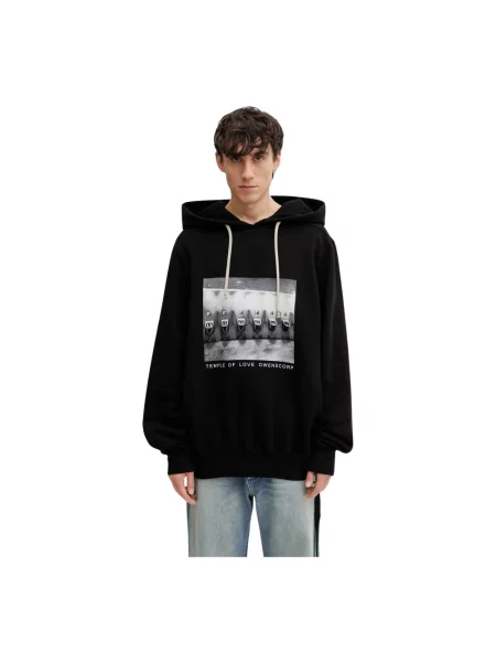 Rick Owens DRKSHDW bluza z kapturem damska czarna