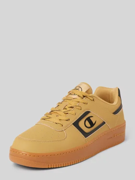 Sneakersy z detalami z logo model ‘FOUL PLAY’ Champion beżowe