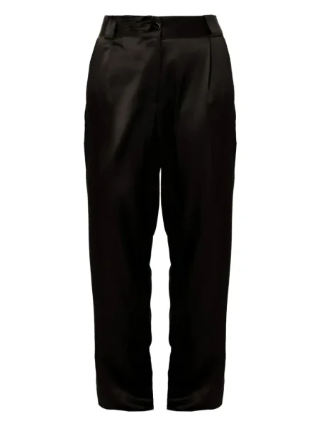 Pantaloni Viveh din satin negru