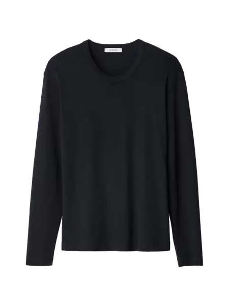 Lung top Lemaire din jerseu negru