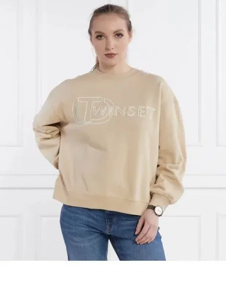 TWINSET Hanorac | Oversize fit bej