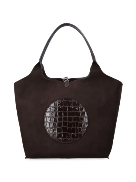 Geantă shopper Stella Mccartney cu autograf maro
