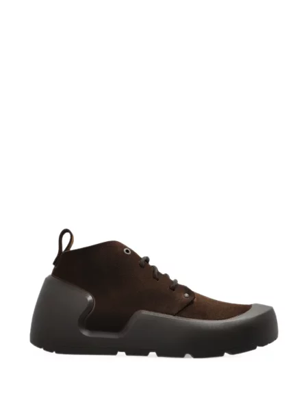 Sneakerși Birkenstock din piele de căprioară maro