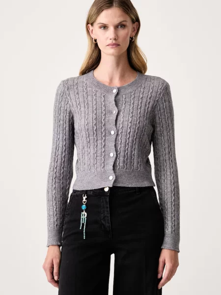 Fracomina cardigan pentru femei gri