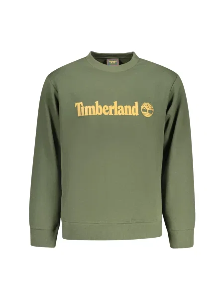 Bluza Timberland z długim rękawem zielona