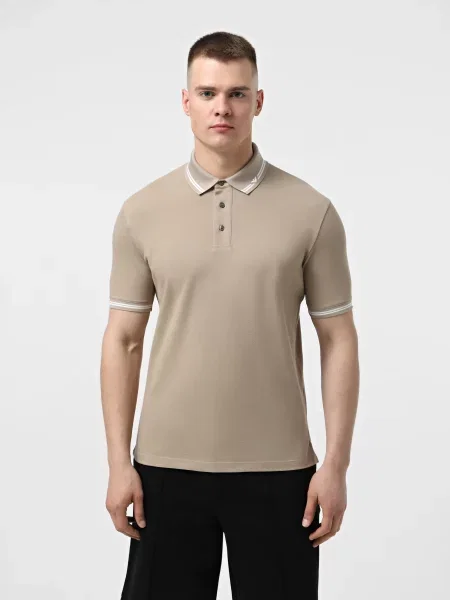 Поло Emporio Armani коричневое