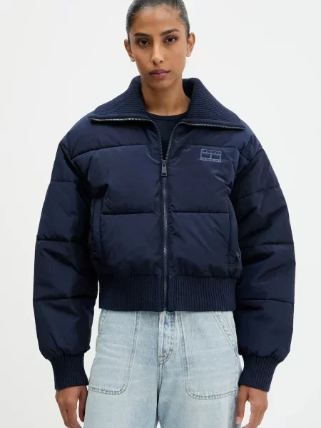 Tommy Jeans kurtka granatowy zimowa oversize