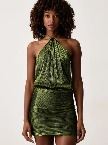 Retrofete rochie Lavinia verde
