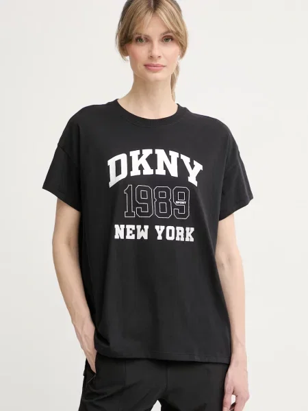 DKNY majica ženska od pamuka crna
